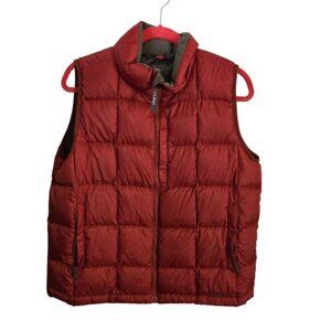 L.L. Bean Rust Autumnal Goose Down Quality Puffer Vest Size XL